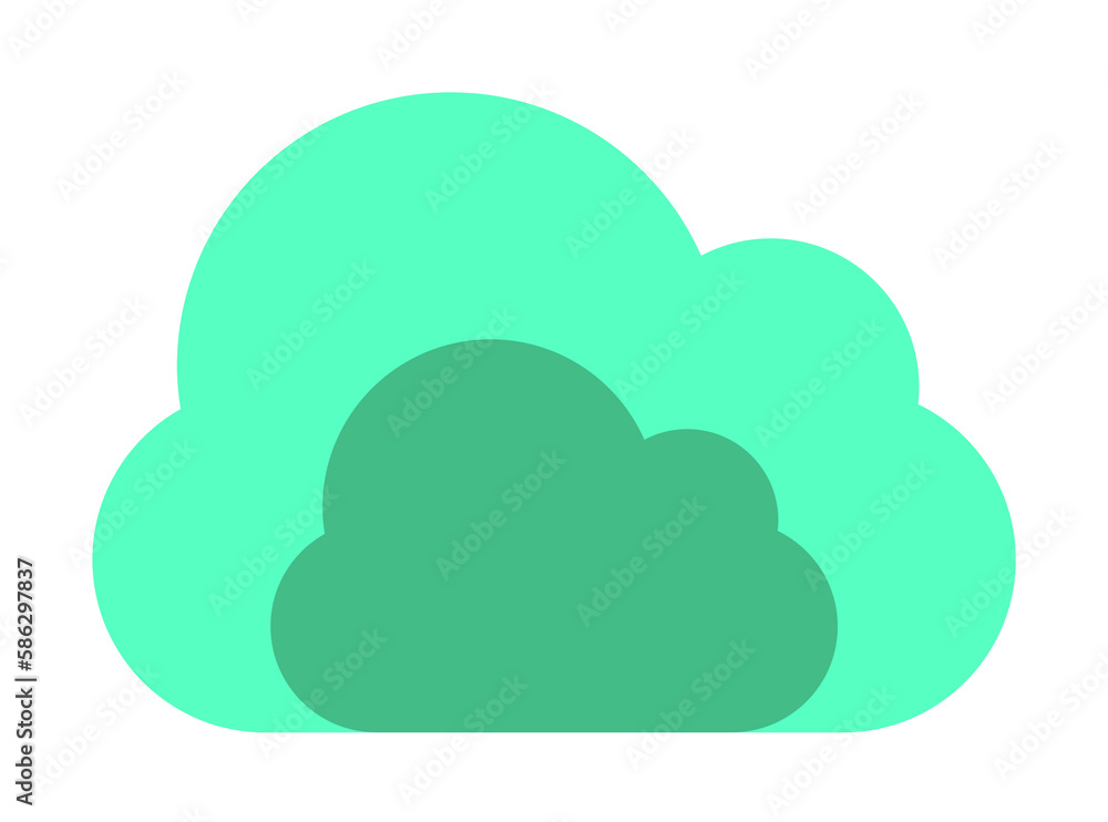 Poster cloud icon. element of web icon for mobile concept and web apps. colored isolated cloud icon can be 