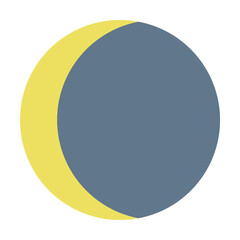 crescent icon. Element of web icon for mobile concept and web apps. Colored isolated crescent icon can be used for web and mobile. Premium icon