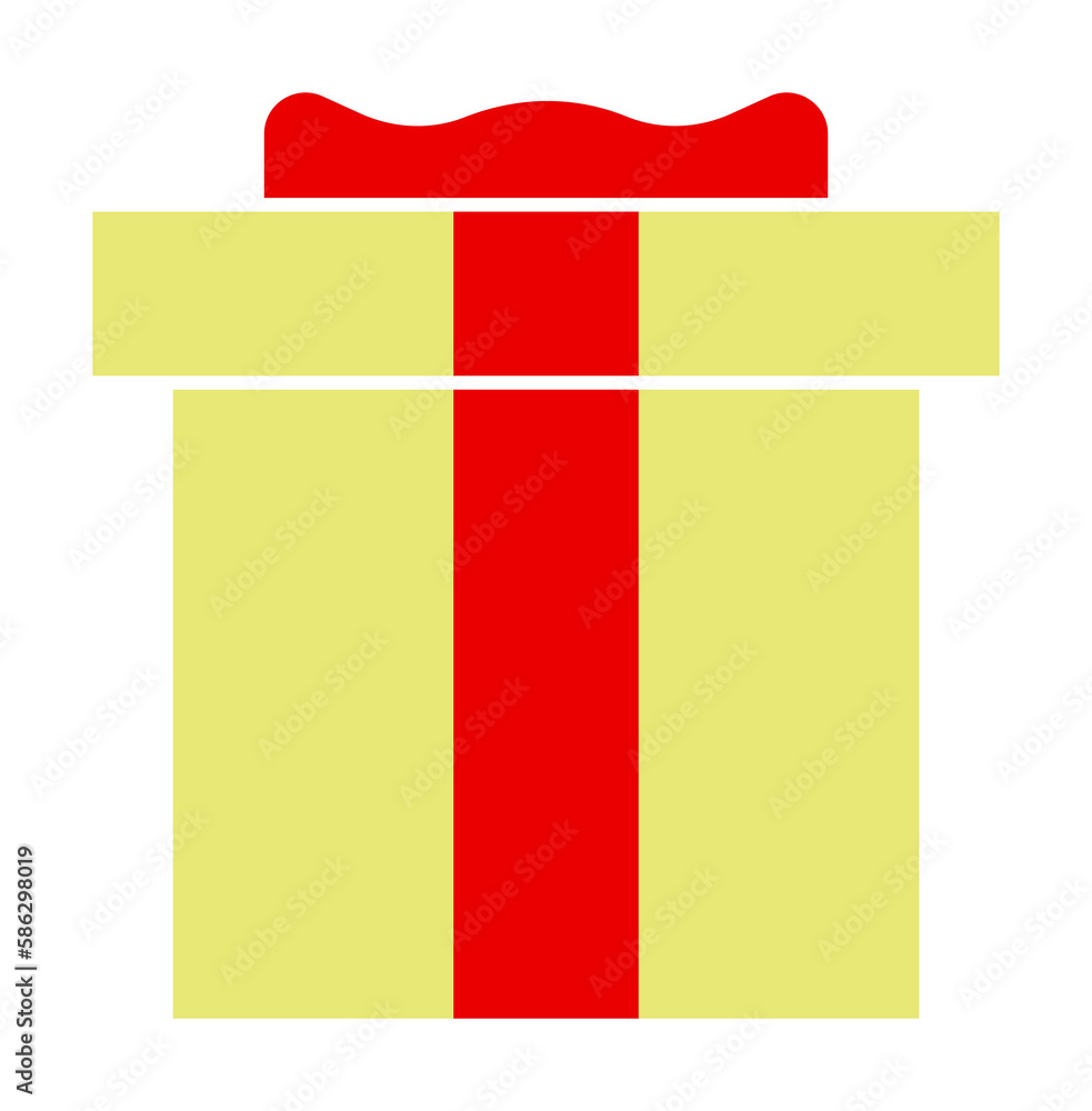 Aufkleber gift box icon. element of web icon for mobile concept and web apps. colored isolated gift box icon c