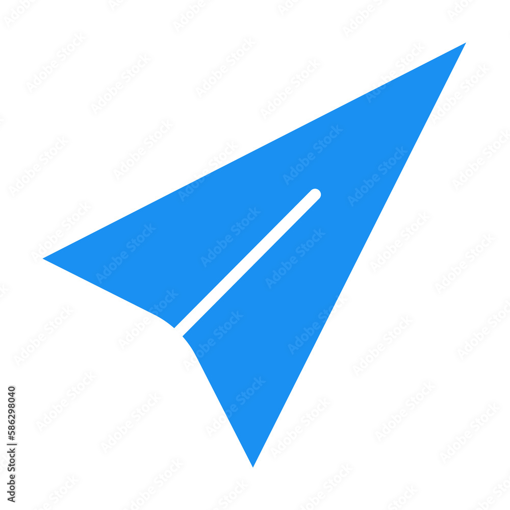 Poster paper airplane icon. element of web icon for mobile concept and web apps. colored isolated paper air