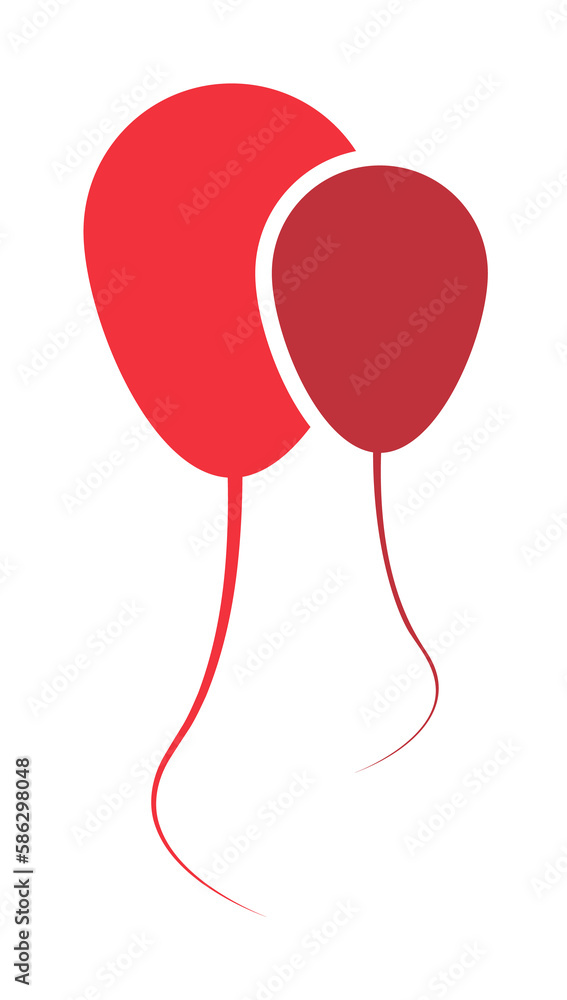 Poster balloons icon. element of web icon for mobile concept and web apps. colored isolated balloons icon c