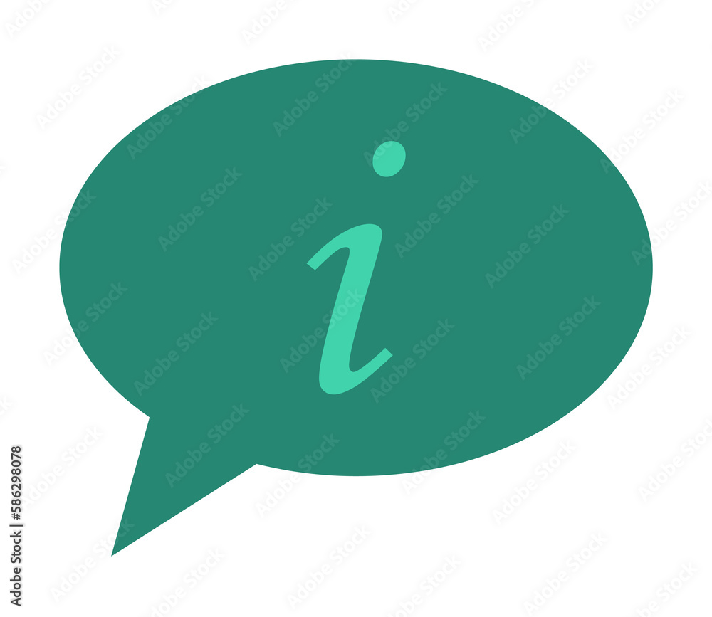 Aufkleber communication with information icon. element of web icon for mobile concept and web apps. colored is