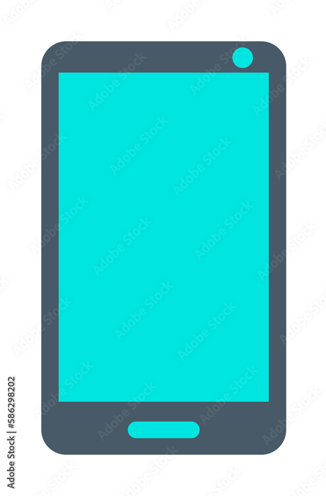 Poster smart phone icon. element of web icon for mobile concept and web apps. colored isolated smart phone 