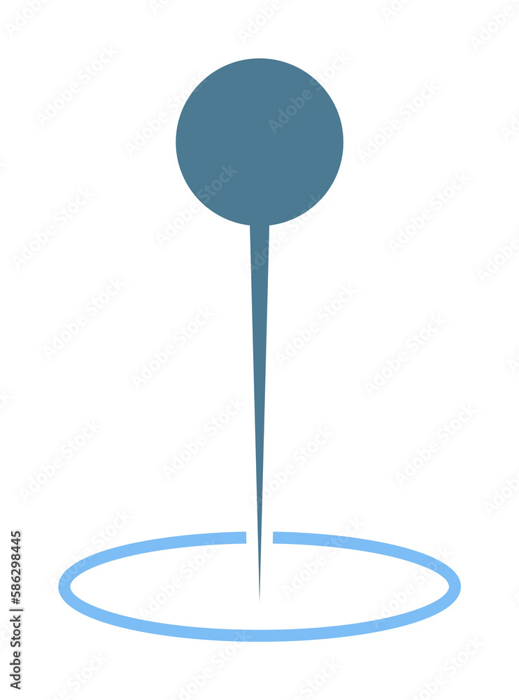 Aufkleber pin at point icon. element of web icon for mobile concept and web apps. colored isolated pin at poin