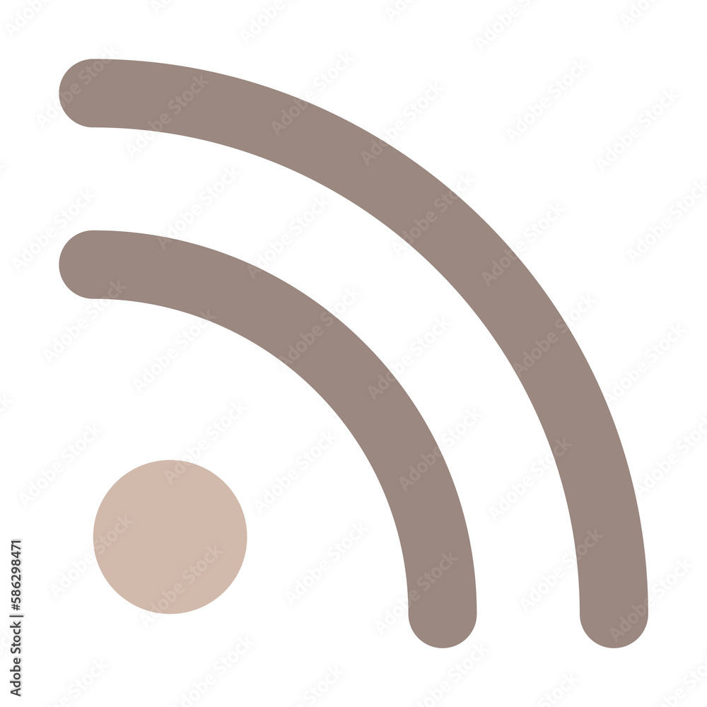 Poster signal sign icon. element of web icon for mobile concept and web apps. colored isolated signal sign 
