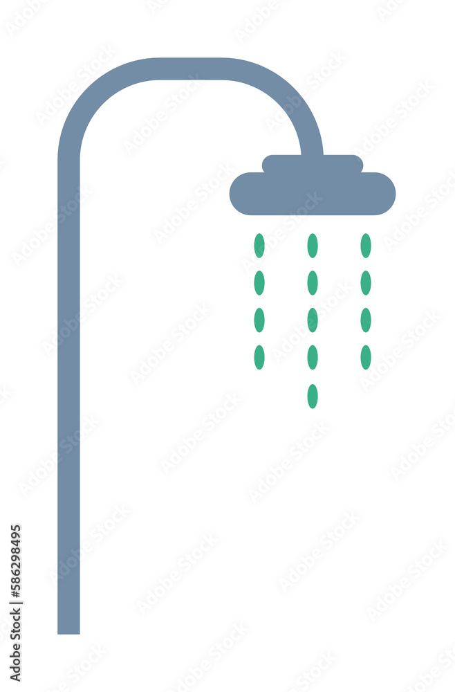 Poster shower icon. element of web icon for mobile concept and web apps. colored isolated shower icon can b