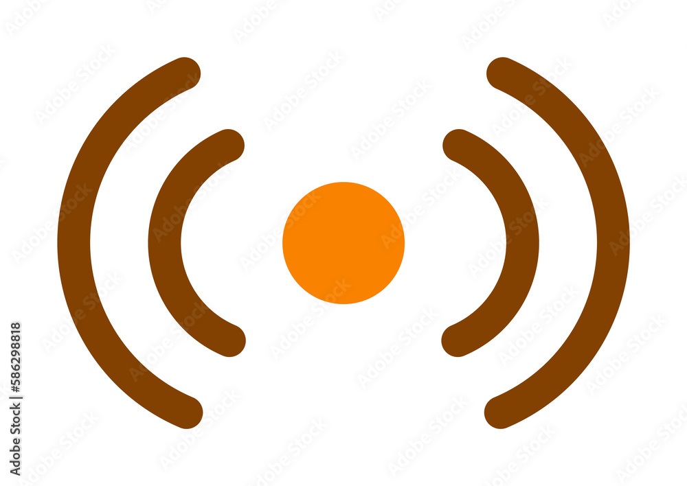 Poster signal sign icon. element of web icon for mobile concept and web apps. colored isolated signal sign 