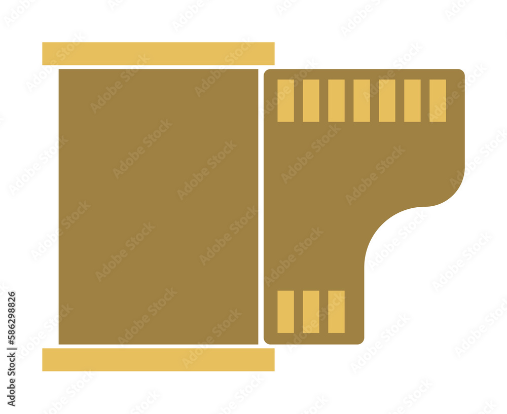 Aufkleber camera roll icon. element of web icon for mobile concept and web apps. colored isolated camera roll 