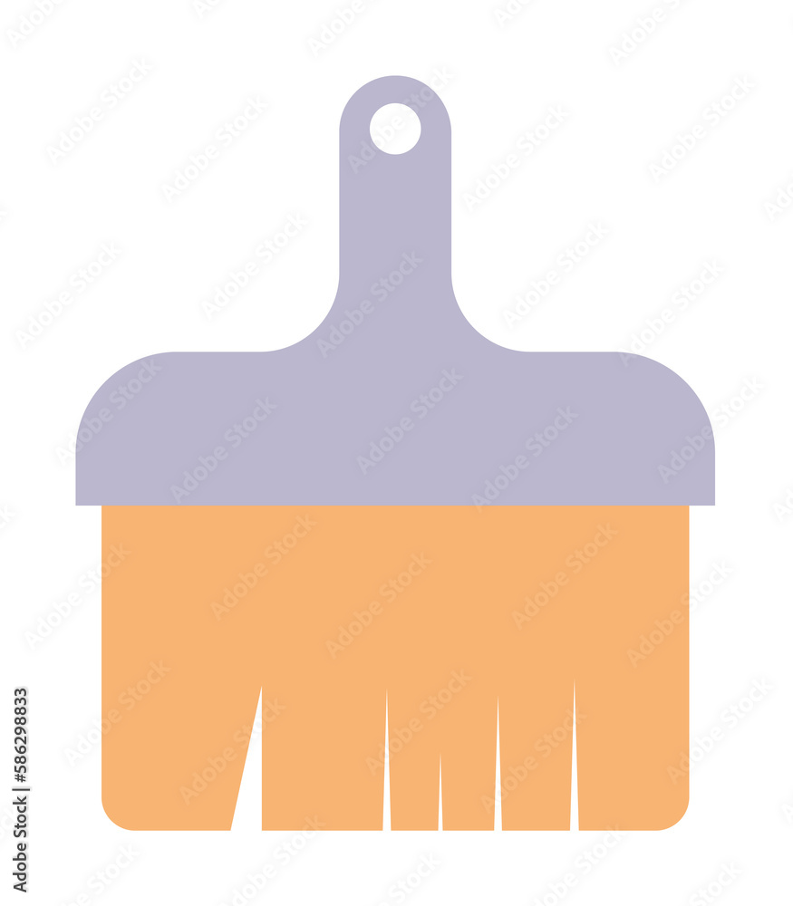 Poster construction brush icon. element of web icon for mobile concept and web apps. colored isolated const