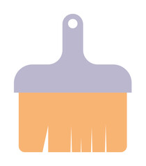 construction brush icon. Element of web icon for mobile concept and web apps. Colored isolated construction brush icon can be used for web and mobile. Premium icon