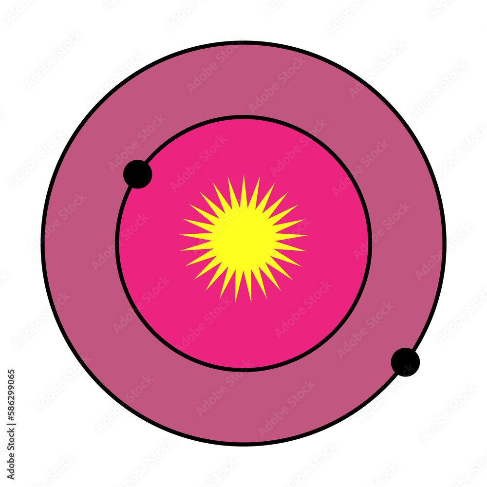 Poster solar system colored icon. element of web icon for mobile concept and web apps. colored isolated sol