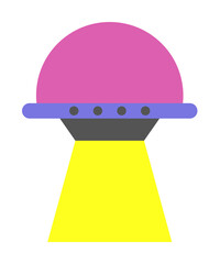 UFO colored icon. Element of web icon for mobile concept and web apps. Colored isolated UFO icon can be used for web and mobile. Premium icon