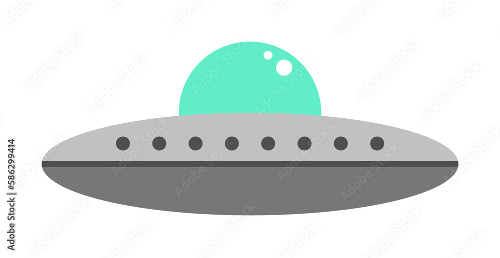 Poster aliens ship colored icon. element of web icon for mobile concept and web apps. colored isolated alie