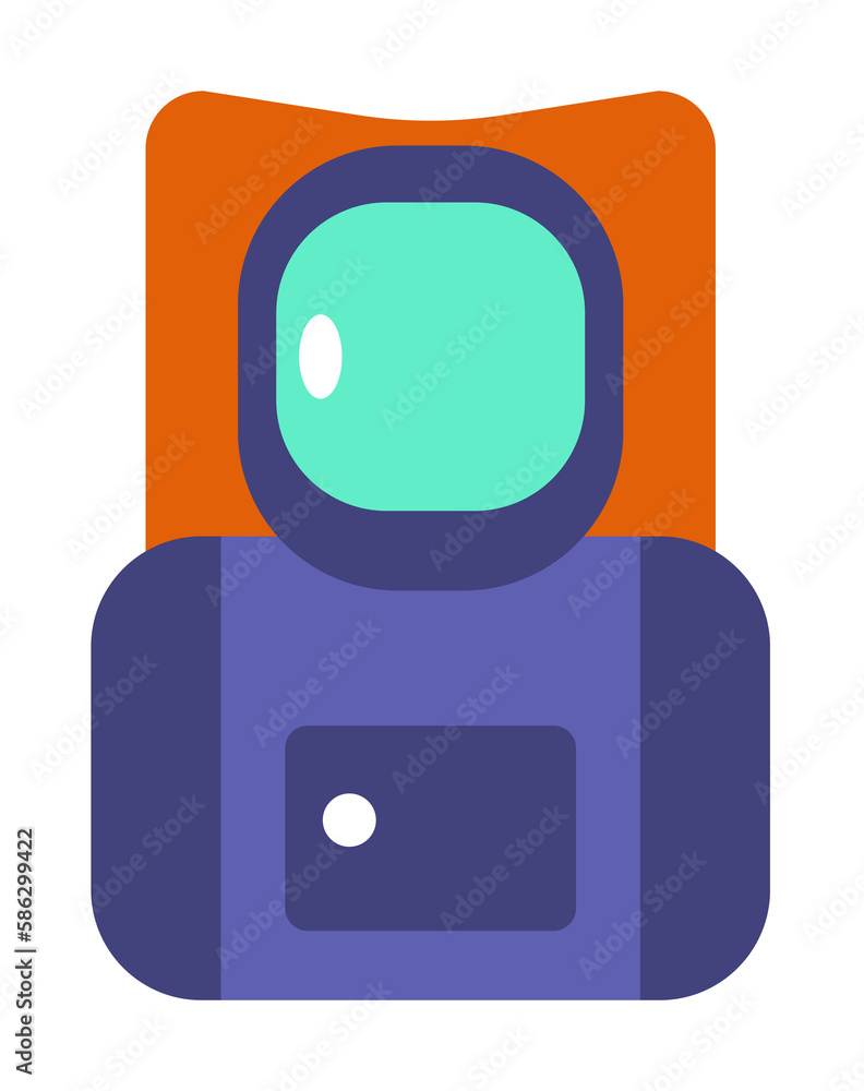 Aufkleber cosmonaut's suit colored icon. element of web icon for mobile concept and web apps. colored isolated