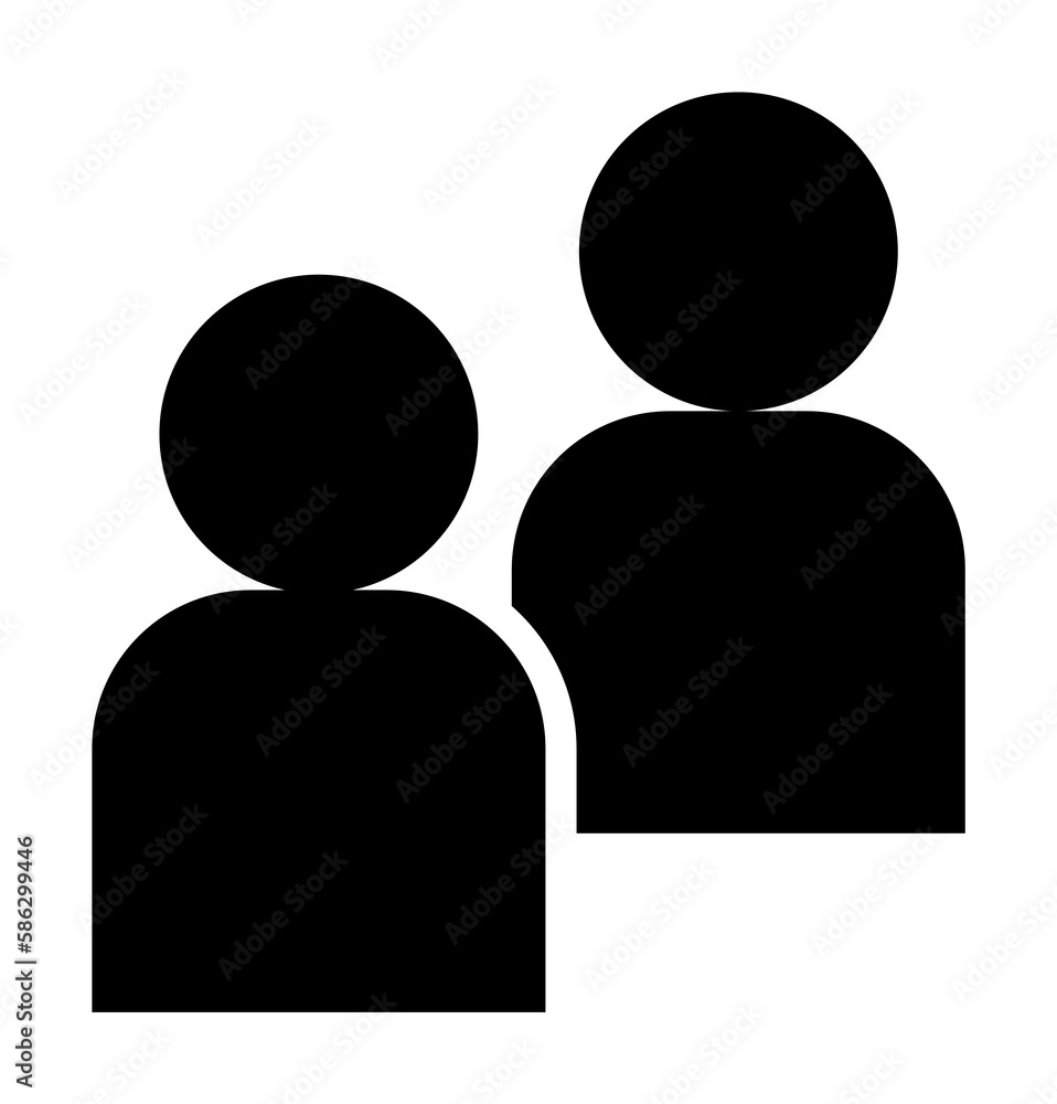 Poster staff icon. element of conversation icon for mobile concept and web apps. isolated staff icon can be