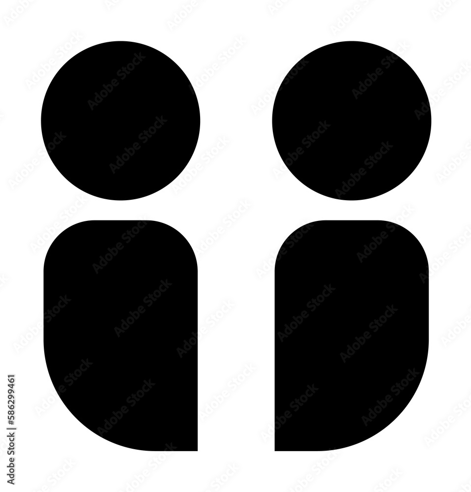 Poster connected people icon. element of conversation icon for mobile concept and web apps. isolated connec