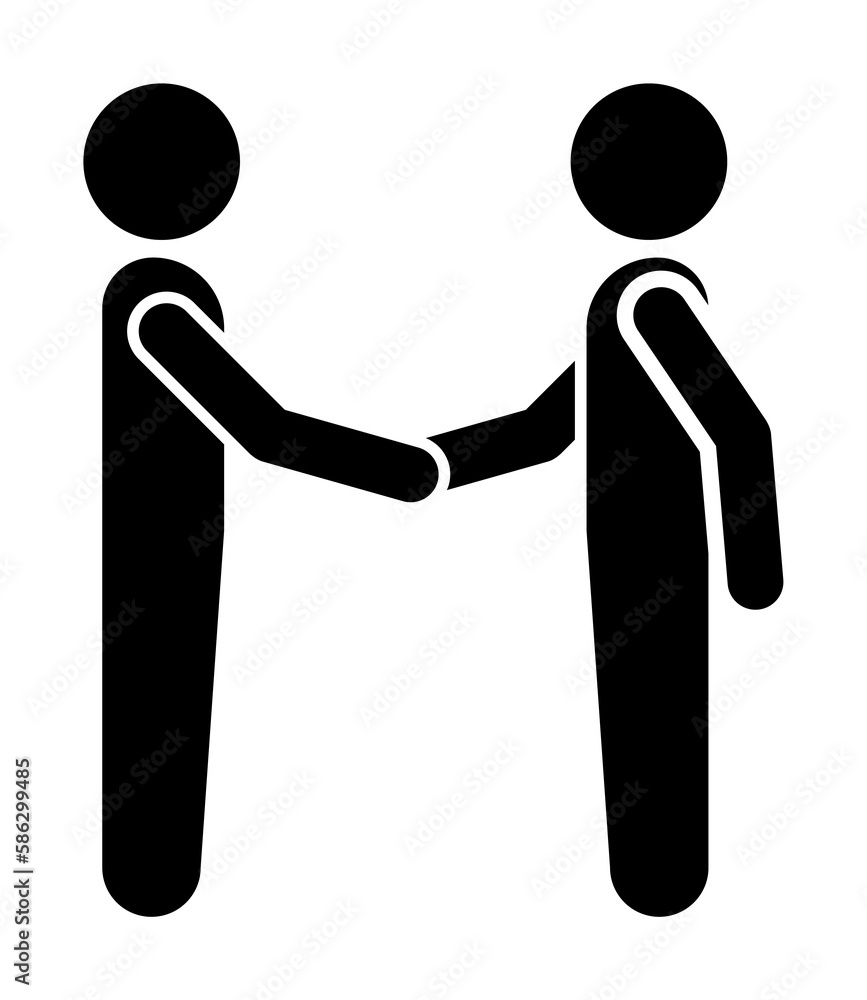 Aufkleber agreement of people icon. element of conversation icon for mobile concept and web apps. isolated agr