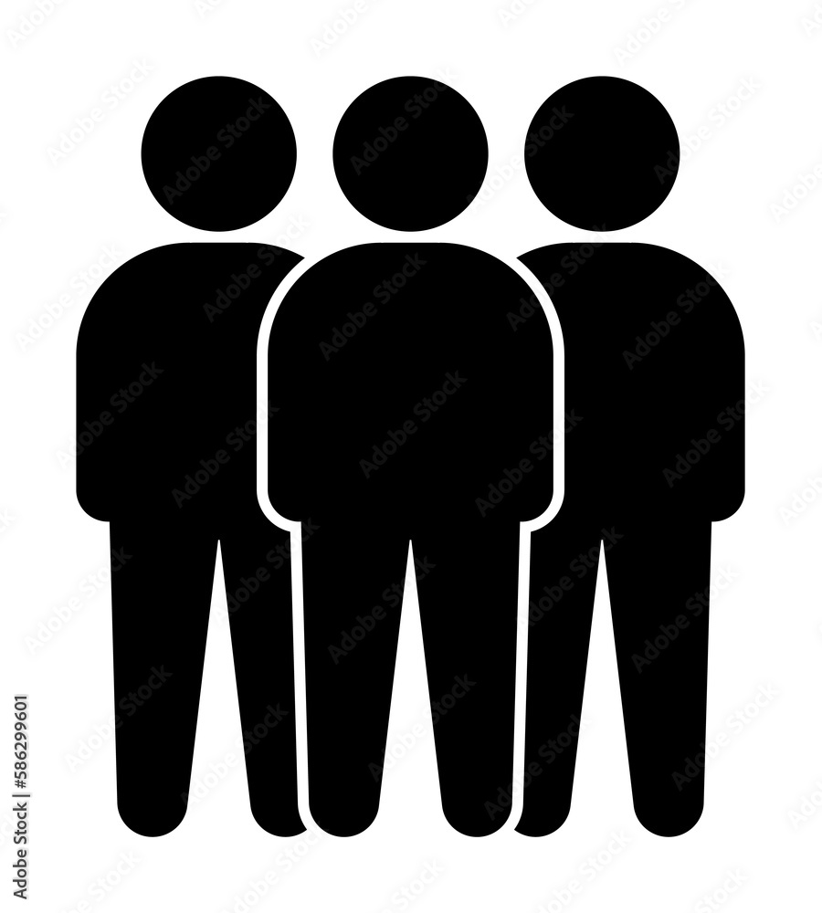 Poster staff icon. element of conversation icon for mobile concept and web apps. isolated staff icon can be