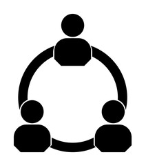 connection of three people icon. Element of conversation icon for mobile concept and web apps. Isolated connection of three people icon can be used for web and mobile