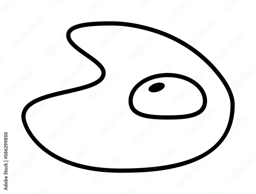 Poster omelette icon. element of food icon for mobile concept and web apps. thin line omelette icon can be 