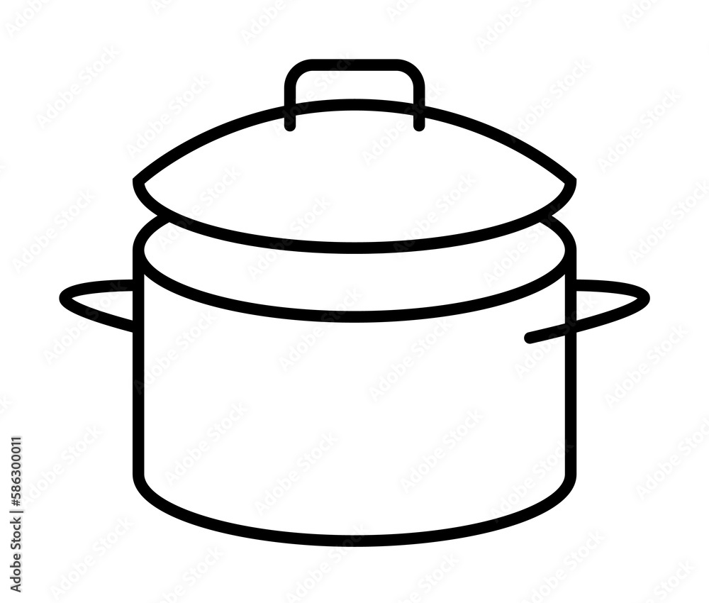 Poster pan icon. element of food icon for mobile concept and web apps. thin line pan icon can be used for w