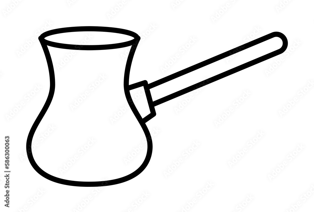 Poster coffee brewing cup icon. element of food icon for mobile concept and web apps. thin line coffee brew
