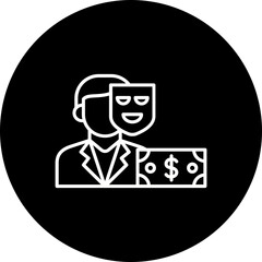 Corrupt Line Inverted Icon