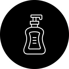 Shampoo Bottle Line Inverted Icon
