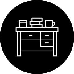 Table Line Inverted Icon