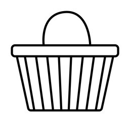 basket icon. Element of mobile banking for smart concept and web apps. Thin line basket icon can be used for web and mobile