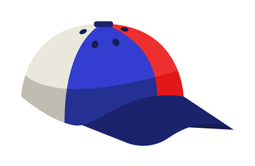 fan cap illustration. Element of fans accessory for mobile concept and web apps. Colored in Russian national flag fan cap flat can be used for web and mobile