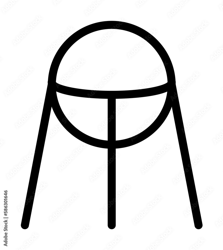 Poster satellite icon. element of science icon for mobile concept and web apps. thin line satellite icon ca