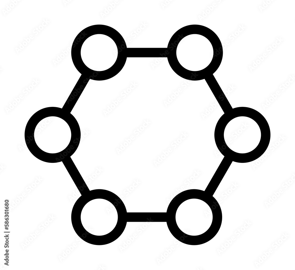 Aufkleber cell union icon. element of science icon for mobile concept and web apps. thin line cell union icon 