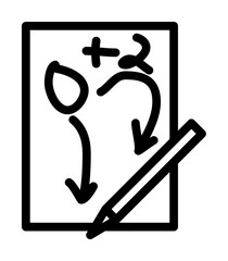 problem solving on paper icon. Element of science icon for mobile concept and web apps. Thin line problem solving on paper icon can be used for web and mobile