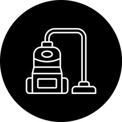 Vacuum Cleaner Line Inverted Icon