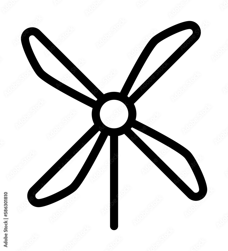 Aufkleber windmill icon. element of science icon for mobile concept and web apps. thin line windmill icon can 