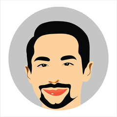 Beautiful girl avatar illustration artline-vector artowrk