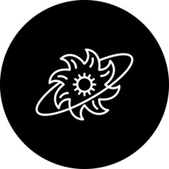Supernova Line Inverted Icon