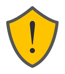 exclamation point icon. Element of cyber security icon for mobile concept and web apps. Colored exclamation point icon can be used for web and mobile