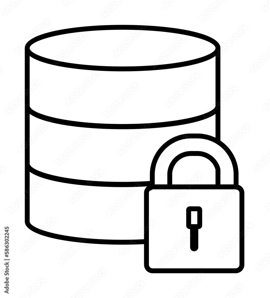 Aufkleber lock in coins icon. element of cyber security icon for mobile concept and web apps. thin line lock i