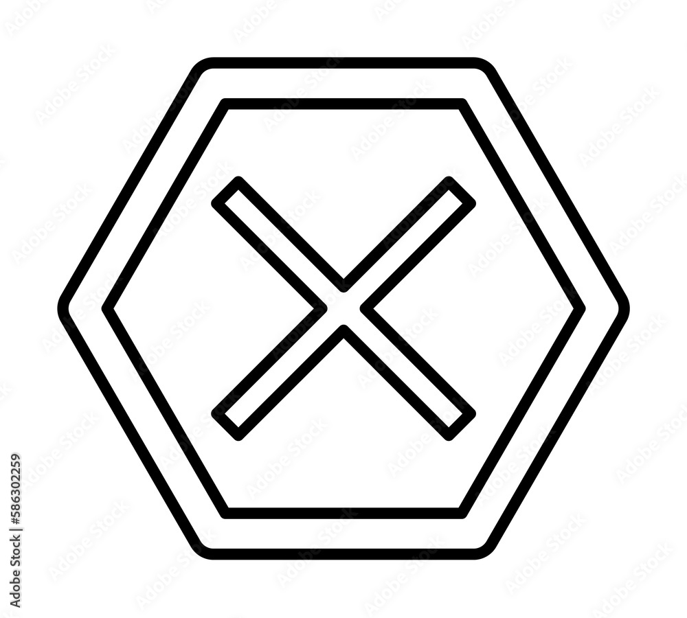 Poster the six-pointed star and the cross icon. element of cyber security icon for mobile concept and web a