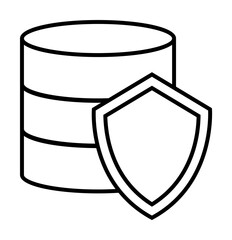 shield in coins icon. Element of cyber security icon for mobile concept and web apps. Thin line shield in coins icon can be used for web and mobile