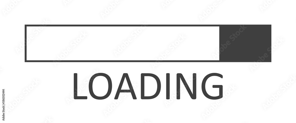 Poster loading bar icon. one of the collection icons for websites, web design, mobile app