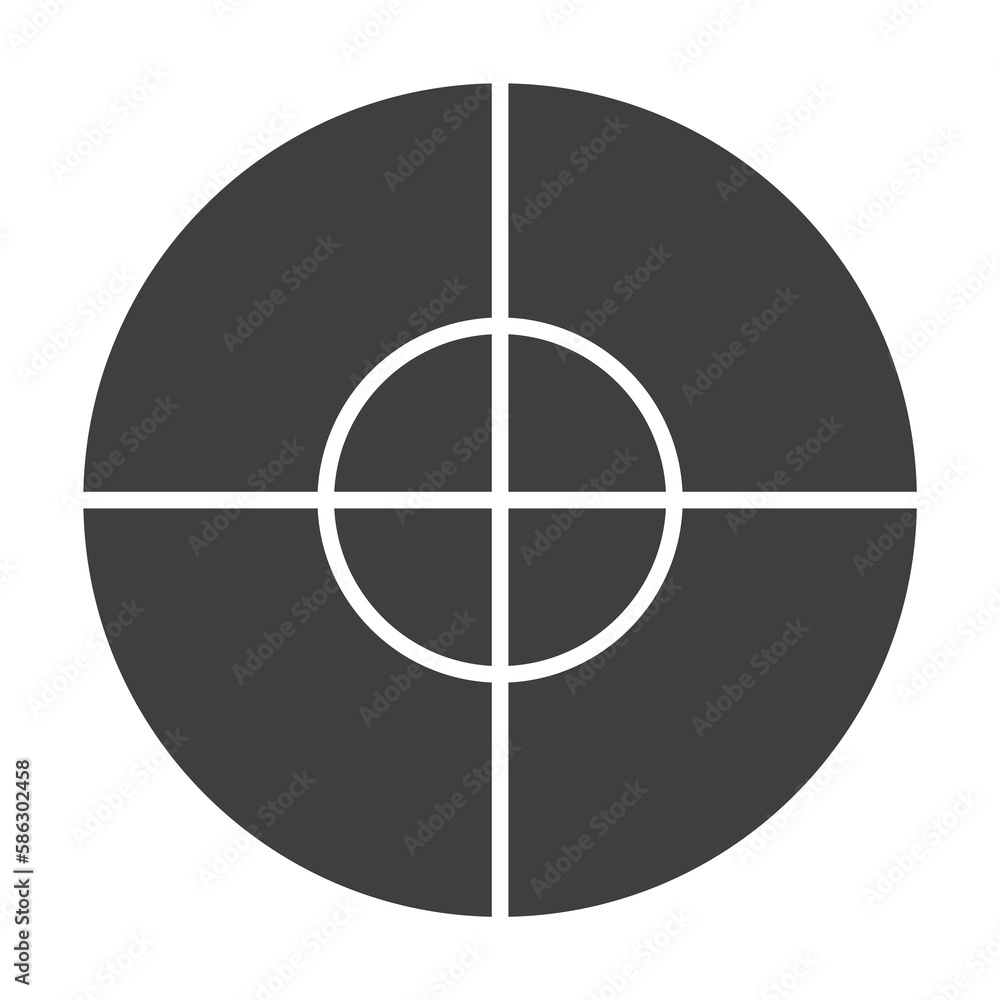 Poster target icon. one of the collection icons for websites, web design, mobile app