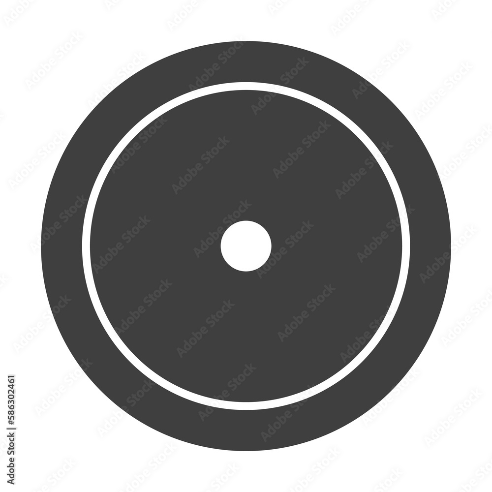 Poster target icon. one of the collection icons for websites, web design, mobile app