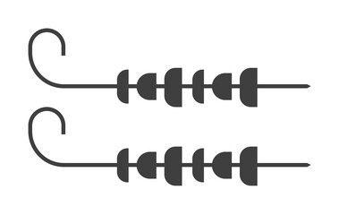 skewer icon. One of the collection icons for websites, web design, mobile app