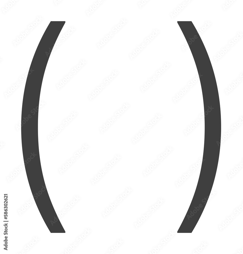 Poster rectangular bracket icon. one of the collection icons for websites, web design, mobile app