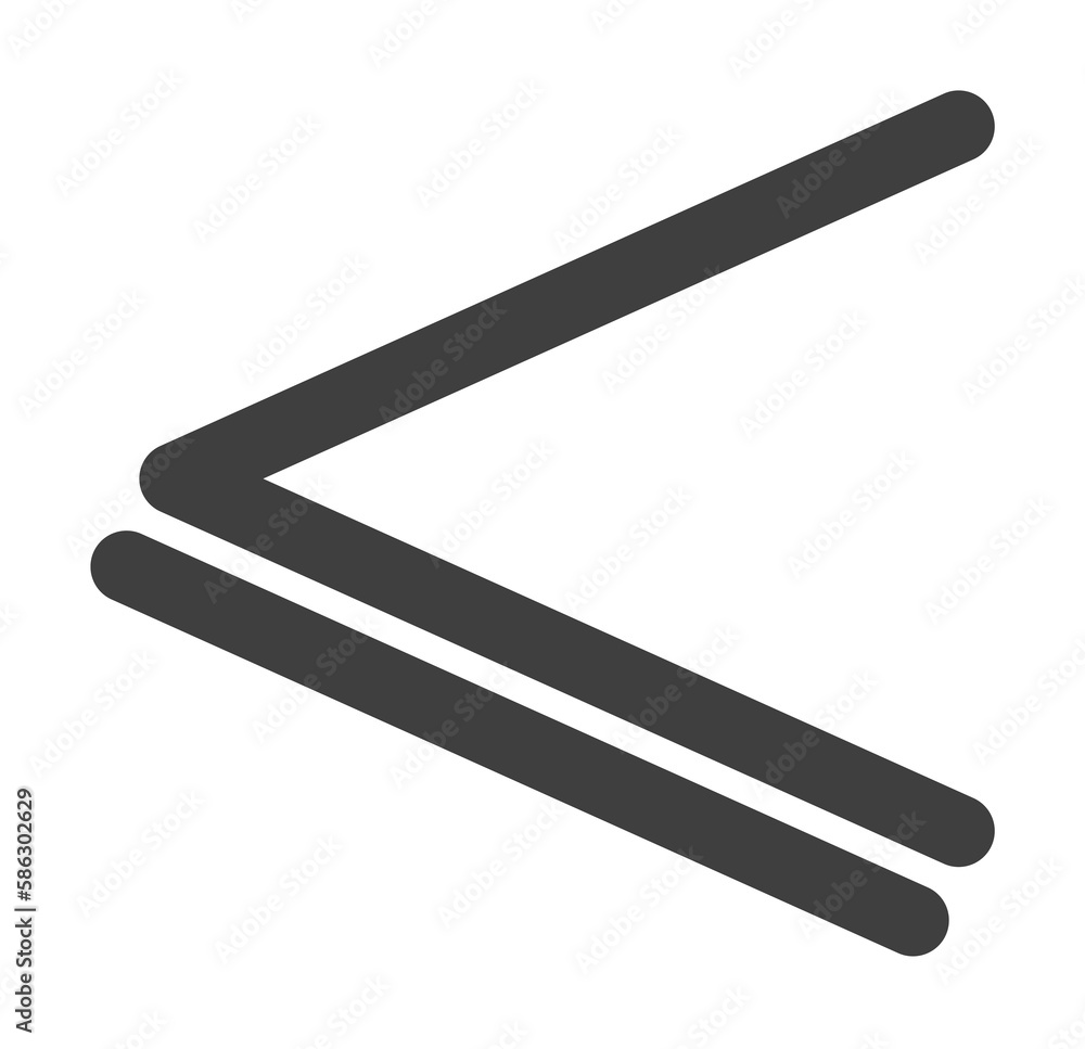 Poster less equal sign icon. one of the collection icons for websites, web design, mobile app