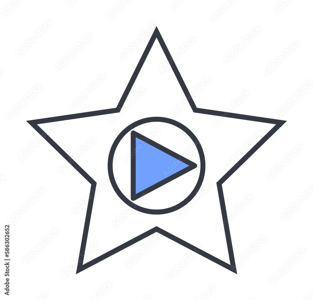 Aufkleber star and arrow icon. element of web icon with one color for mobile concept and web apps. thin line s