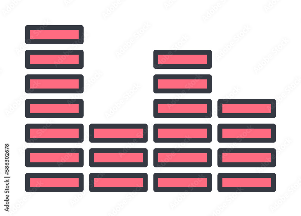 Aufkleber sound wave icon. element of web icon with one color for mobile concept and web apps. thin line sound